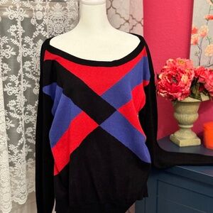 new york and company multicolor sweater